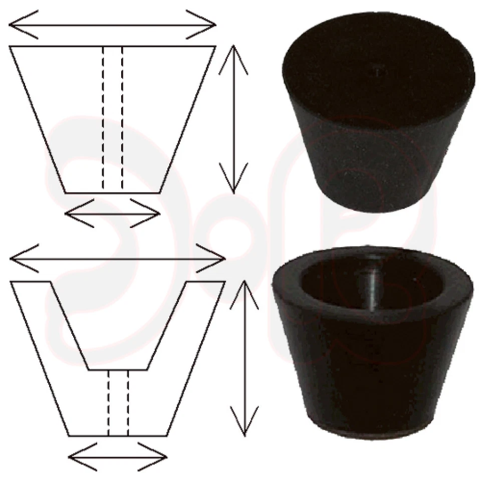 Silikon Stopfen Ø 9 - 100 mm, Typ 1-3, konisch, Rohrverschlussstopfen Dichtung