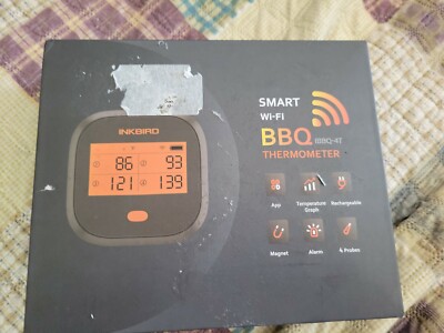 INKBIRD Smart Wi-Fi BBQ IBBQ-4T Digital Grill Meat/BBQ Thermometer Sealed