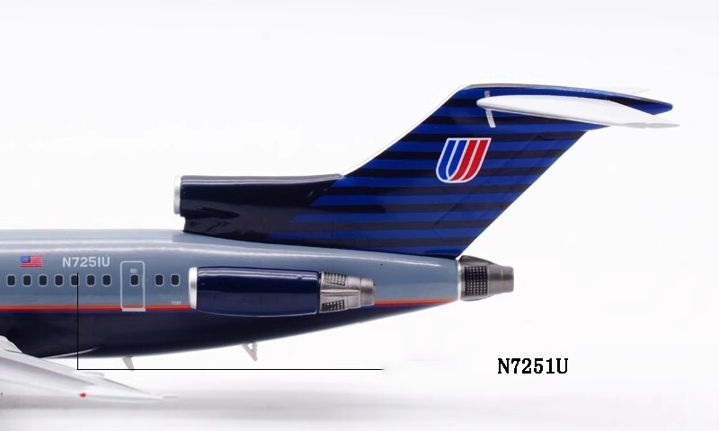 Inflight 1:200 ユナイテッド航空 B727-200 N7251U 1:200 InFlight200 United Airlines B727-200 N7251U Aircraft Model