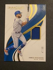 2019 Panini Immaculate AMED ROSARIO Jersey Swatch Card /99 New York Mets #140