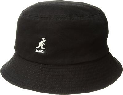 Kangol Men's Lightweight Cotton Washed Bucket Hat with Logo, Size & Color Option