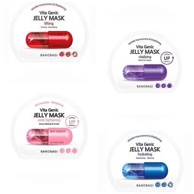 BANOBAGI Vita Genic Jelly Mask Sheet Anti Wrinkle K Beauty Popular 5Pcs