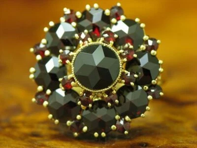 14kt 585 Gelbgold Ring mit 3,68ct Granat Besatz / 5,0g / RG 48,5 - Bild 1 von 4