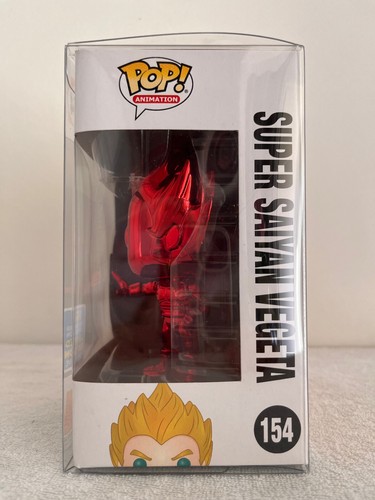 Funko Pop fig DragonBall Z154 -Super Saiyan Vegeta Red Chrome / 2019 summer conv - Imagen 4 de 6