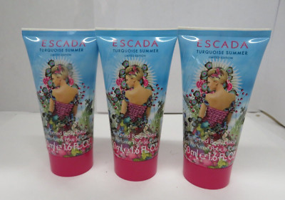 ESCADA TURQUOISE SUMMER LTD ED.  Body Moisturizer **Lot of 3** 1.6 o/50 ml (x3)