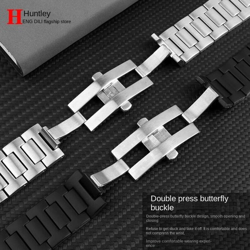 22*14 20*12mm Stainless Steel Watch Band Strap For Cartier PASHA Series Bracelet - Picture 3 of 8