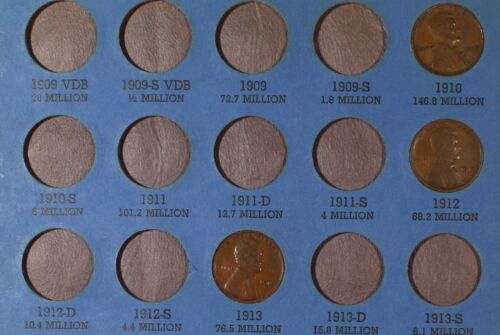 Lincoln Wheat Cents 1909 -1940 Starter Set 38 Different Dates Mints US Type Coin - Picture 6 of 11