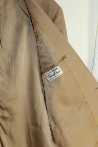Fine Men's Vintage 44L 44 L 100% Mongolian Camel Hair Blazer Sport Coat  Jacket