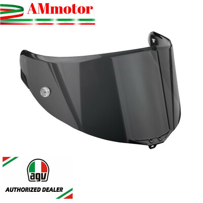 Dark Full Face Helmet Visor Agv Track GP RR Race 3 Tinted Smoke Black For Motorcycle