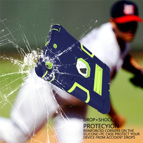 Shockproof Military Heavy Duty Rubber With Hard Stand Case Cover For Apple iPad - Picture 46 of 84