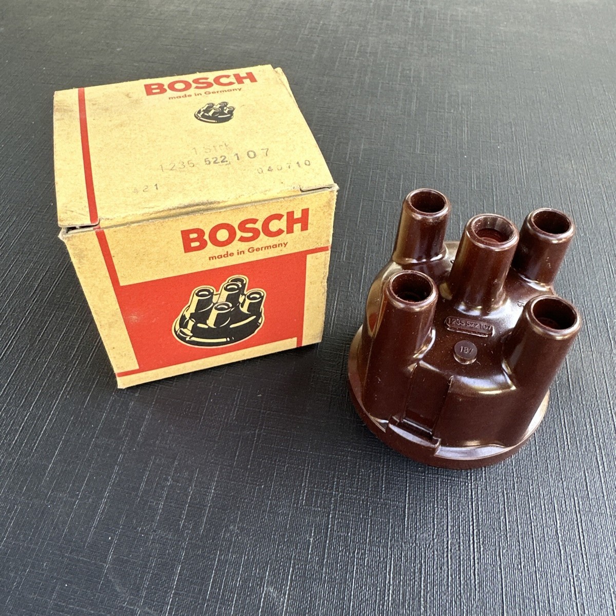 Vintage NOS Bosch 1235522107 187 Distributor Cap BMW Volvo MADE IN