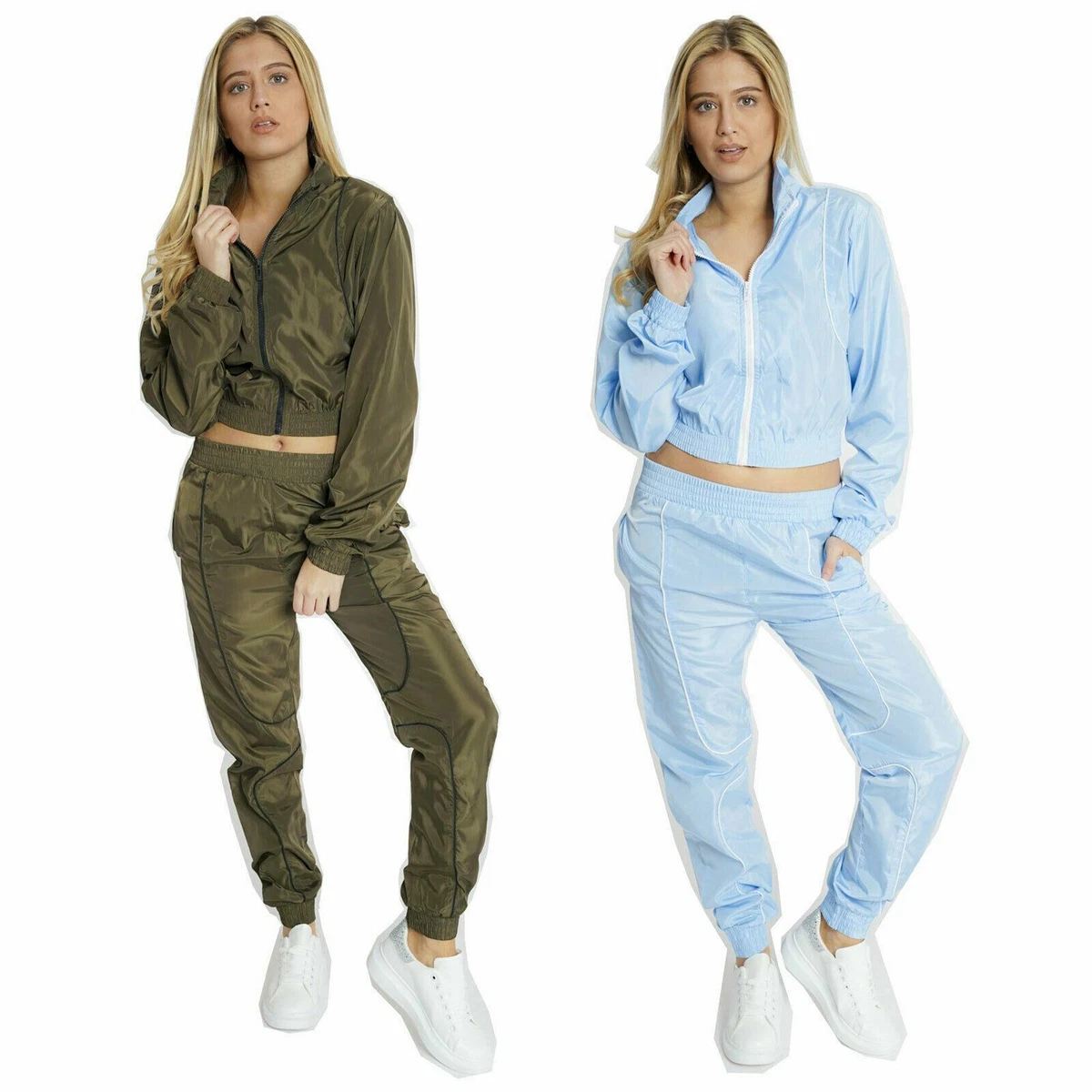 Cropped shell suit clearance jacket