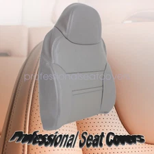 Fits Ford Excursion Limited 2000-2001 Driver Back Leather Seat Cover Medium Gray
