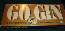 1968 IDEAL Board Game GO GIN Card Word Game 2405-9 Complete