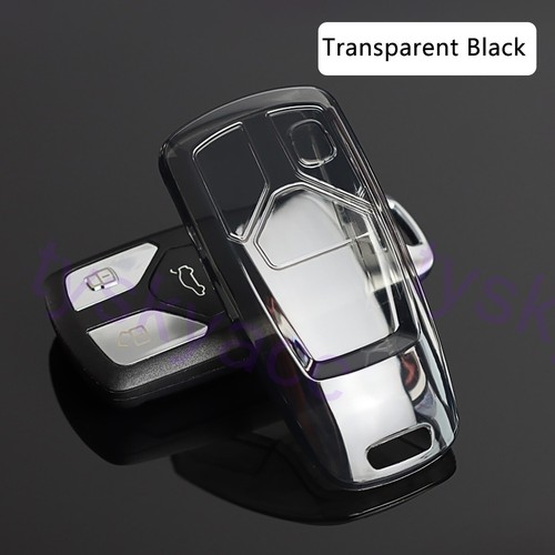 Transparent Key Fob Bag Shell Case Cover For Audi A4L A4 Q5 Q7 S4 S5 TT RS - Foto 9 di 9