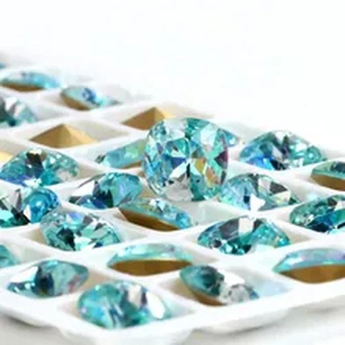Square Gem Rhinestone Stone Flatback Self Adhesive Crystal Jewelry Making 10Pcs - Image 4 of 4