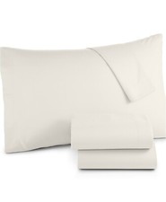 Jessica Sanders Solid Microfiber 2-PC Full Sheet Set Ivory T410264