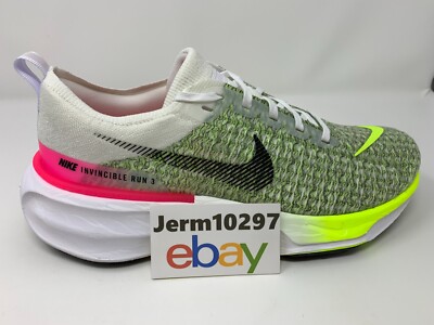 New Men's Nike ZoomX Invincible Run FK 3 Green White Running Shoes
