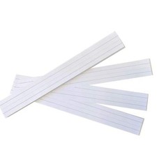 Ruled Sentence Strips, Thick Paper - 80lb Cardstock, White, Pack of 100 - Ideal