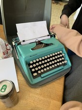 vintage manual typewriter working thumbnail