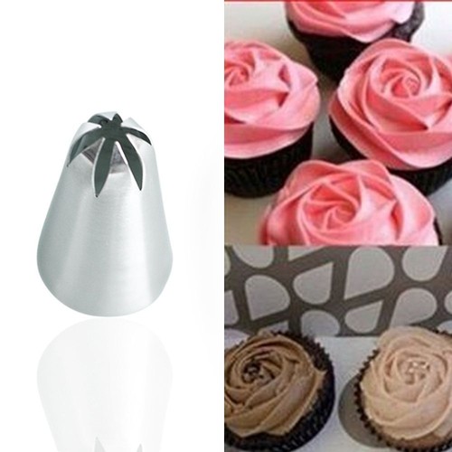 Stainless Steel Baking Mold Ice Cream Tool Icing Piping Nozzles Flower