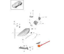 PORSCHE 718 CAYMAN 982 Blinker vorne links am Kotflügel 99163125506 NEU ORIGINAL