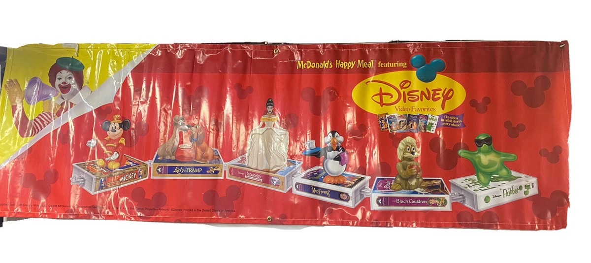1998 McDonald's Happy Meal Large Banner Display Sign