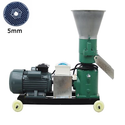 5mm Animal Feed Pellet Mill Machine Feed Granulator Machine 2 Head Rollers 220V