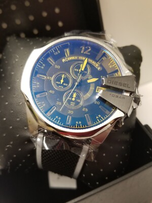 Diesel Men's Mega Chief Chronograph Black Nylon Watch DZ4523