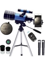 Upgraded ToyerBee 70mm Aperture 15X-150X Portable Refractor Telescopes - BLUE