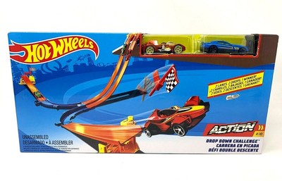 hot wheels drop down challenge set