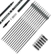 30Inch Hunting Carbon Archery Arrows with 2.75” High Hardness Vanes Spine 400