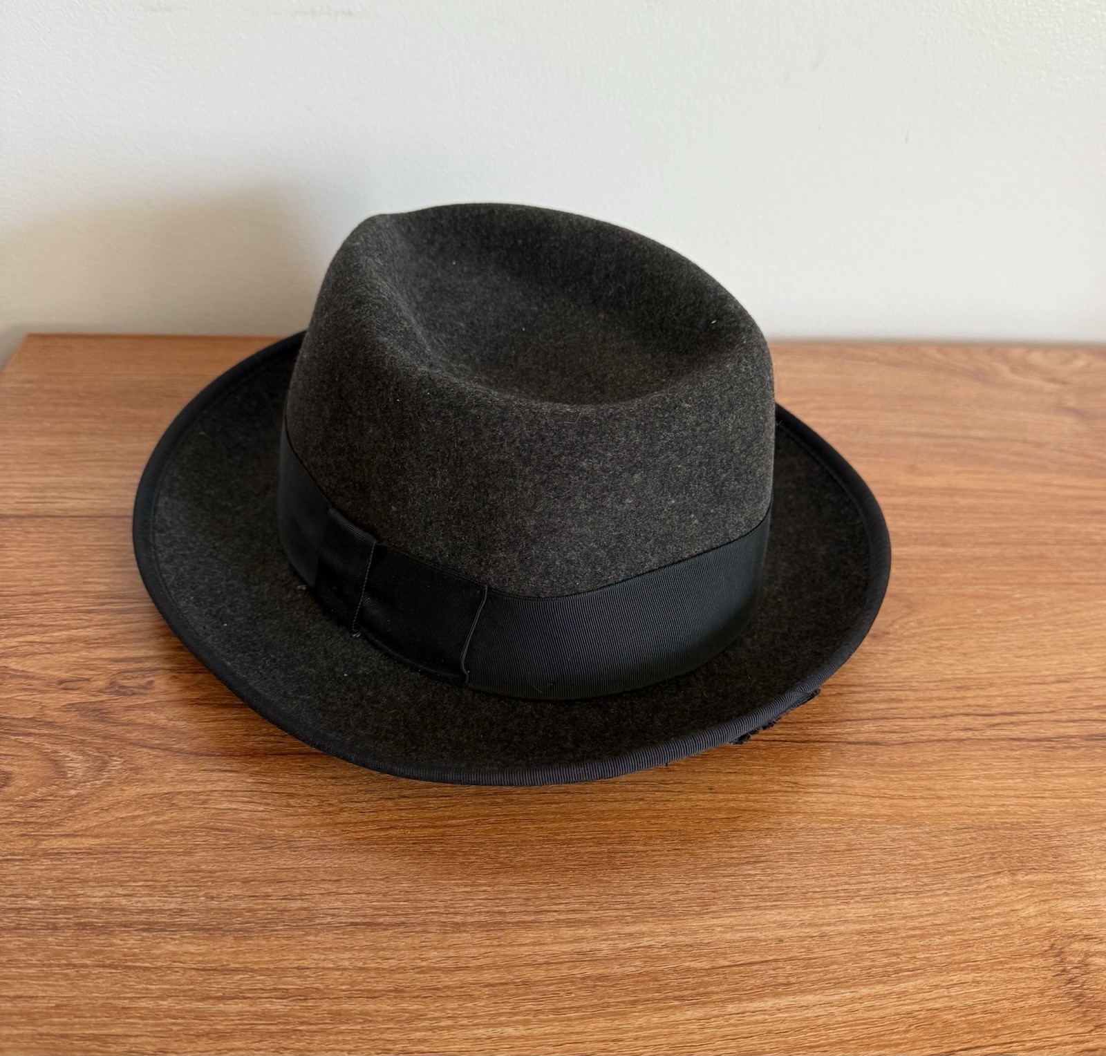 Pendleton Hat 100% Virgin Wool Fedora Gray mens s… - image 3