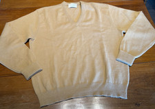 Vintage Lord Jeff Made in USA Kurt Cobain Beige Dupont Orlon Size XL
