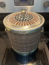 Vintage MCM Mosaic Brass Kraftware NYC Ice Bucket