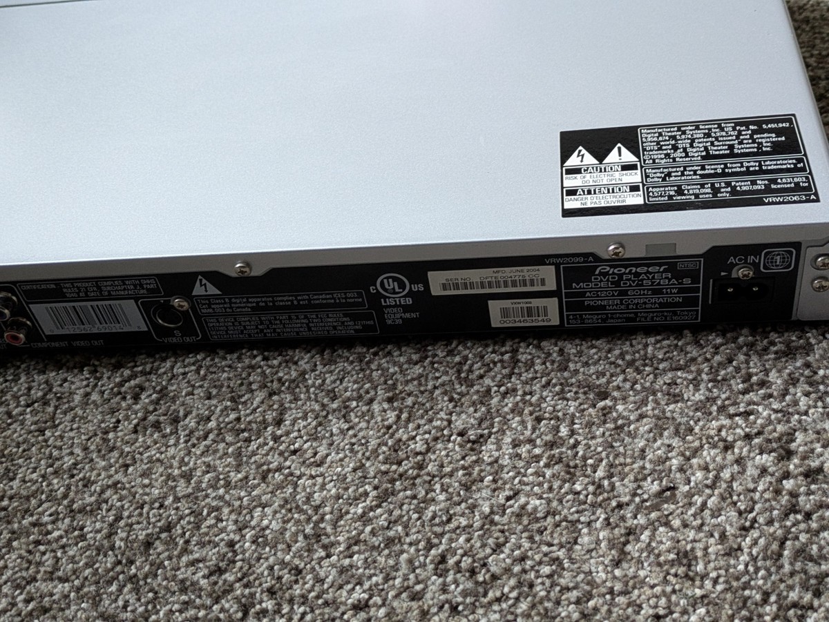 Pioneer DV-578A DVD Player for sale online | eBay
