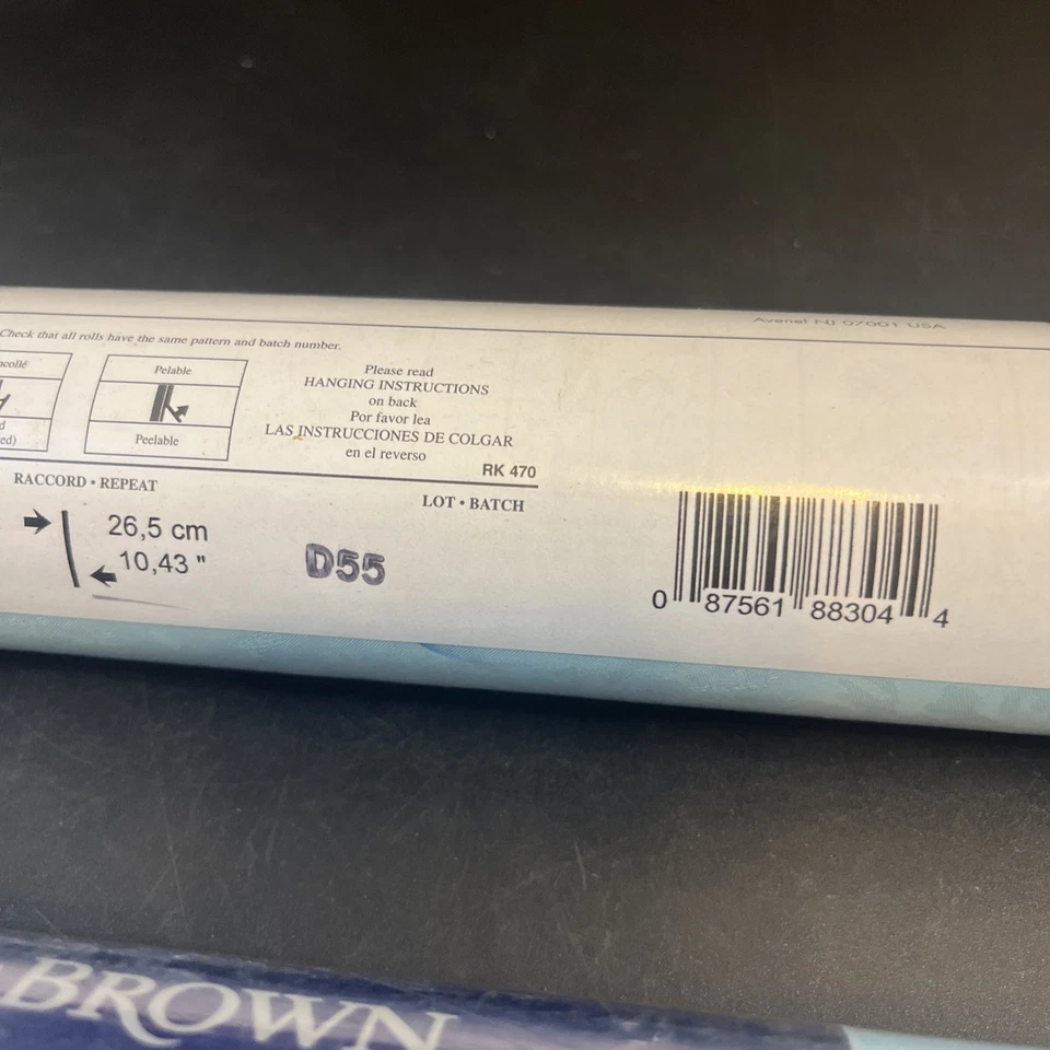 2 Graham & Brown Wallpaper 56 Sq Ft Each Shelf Crafts Aqua Blue Bubbles Bath Lot - Image 4 of 4