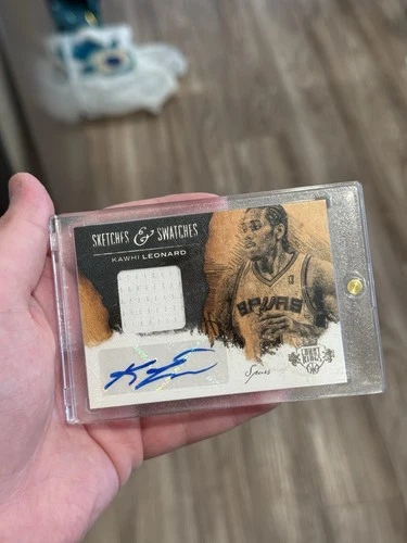 2013-14 Panini Court Kings #6 Sketches & Swatches Kawhi Leonard Patch Auto /149