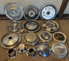Vintage Car Hubcapscenter Caps Mixed Lot Of 16