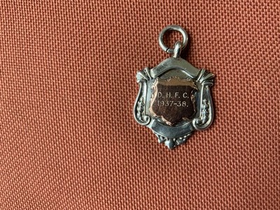 Seltene Dulwich Hamlet Football Club Silber Gold Anhänger Schild Medaille 1937 J Grier