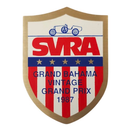 SVRA Grand Bahama Vintage Grand Prix 1987 Decalcomania Adesivo Scudo Lotto di 4 NOS - Foto 5 di 5