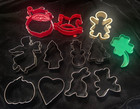 COOKIE CUTTERS Plastic/Metal Ornaments Lot of 12 Christmas, Easter, Heart — photo 1