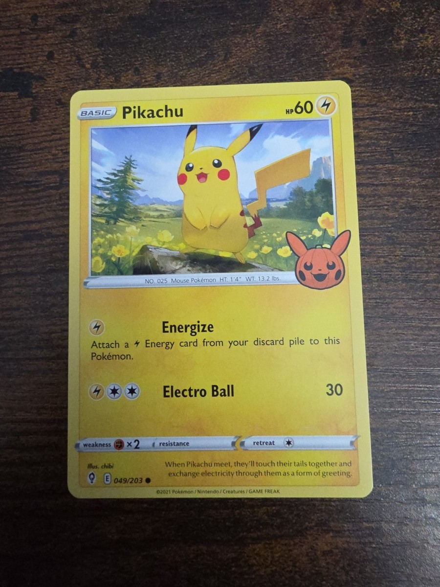 Pikachu 049/203 Pokemon Evolving Skies Stamped Variant NM E | eBay