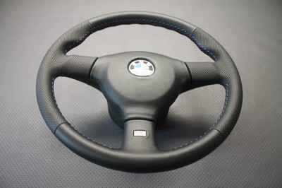 LENKRAD BMW M-Tech 2 E30 E34 E36 NEU BEZIEHEN NEU BEZIEHEN  LEDER