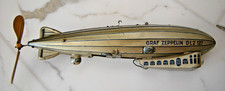 Tippco Zeppelin DLZ 127 mit Scheinwerker und Luftschraube. Uhrwerkantrieb ok.