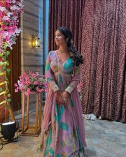 GOWN SALWAR KAMEEZ PAKISTANI INDIAN WEDDING PARTY WEAR DRESS BOLLYWOOD SUIT NEW