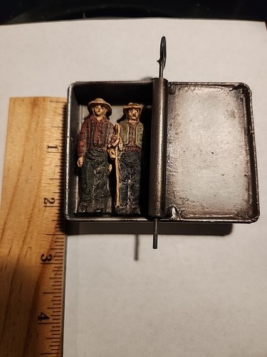 midwest delle cascate di cannone ornamenti pescatore e lattina di sardine RARO DA COLLEZIONE - Foto 7 di 9