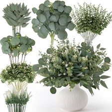 135 Pcs Artificial Eucalyptus Stems - Realistic Greenery for Home Decor
