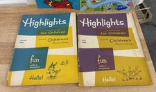 Vintage 1969 Highlights for Children Magazine Lot January April Kids Activities