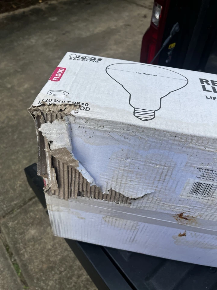 Feit BR 40 65W Indoor Flood Light Bulbs White Pack of 12 **BOX DAMAGE** - Image 4 of 4